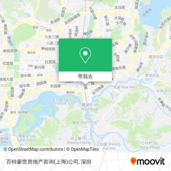 百特豪世房地产咨询(上海)公司地图