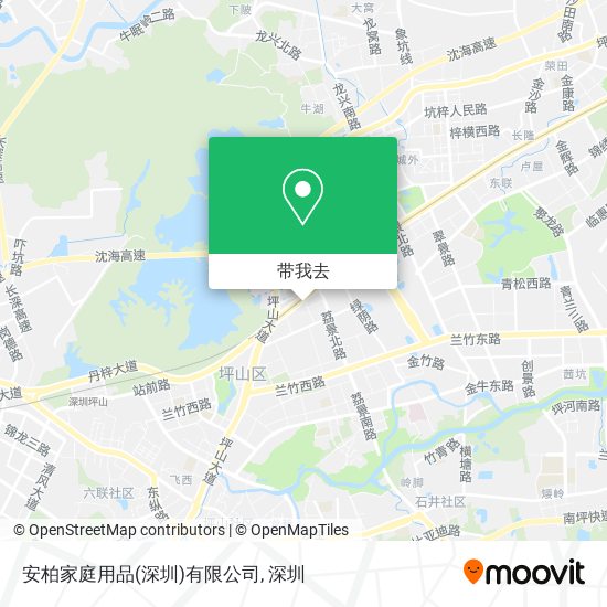 安柏家庭用品(深圳)有限公司地图