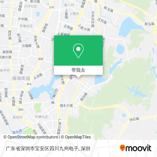 广东省深圳市宝安区四川九州电子地图