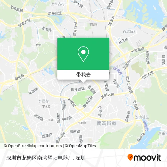 深圳市龙岗区南湾耀阳电器厂地图