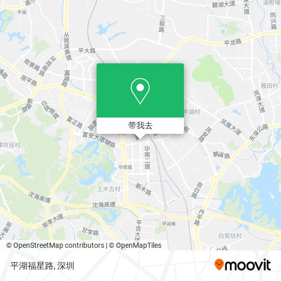 平湖福星路地图