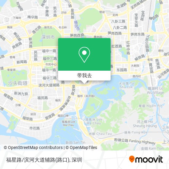 福星路/滨河大道辅路(路口)地图