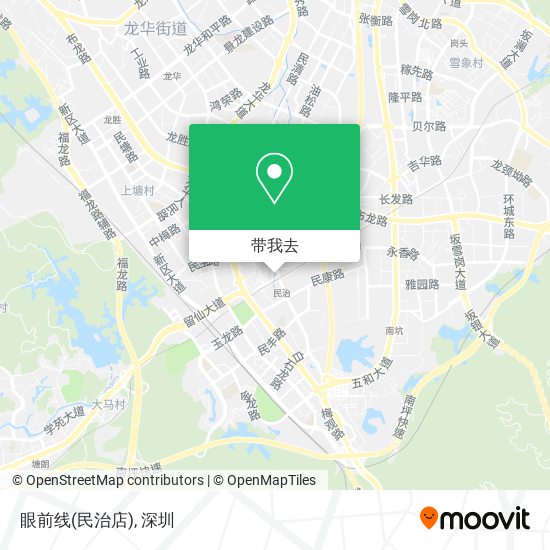 眼前线(民治店)地图