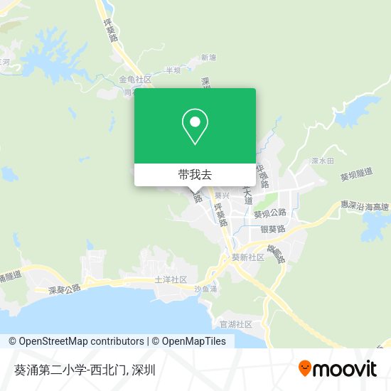 葵涌第二小学-西北门地图