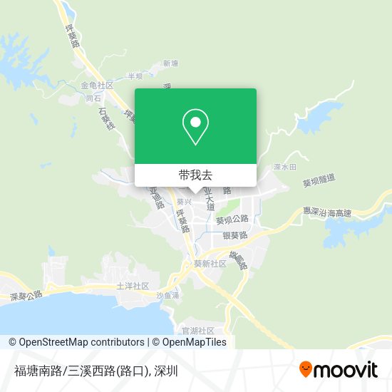 福塘南路/三溪西路(路口)地图