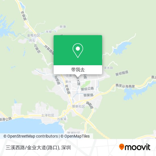 三溪西路/金业大道(路口)地图