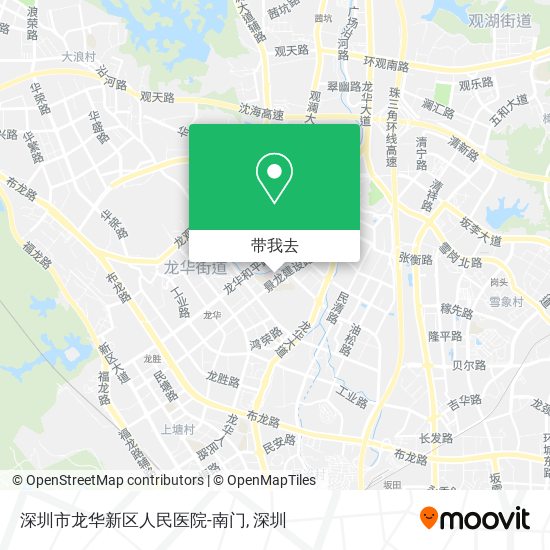 深圳市龙华新区人民医院-南门地图