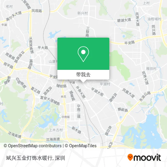 斌兴五金灯饰水暖行地图