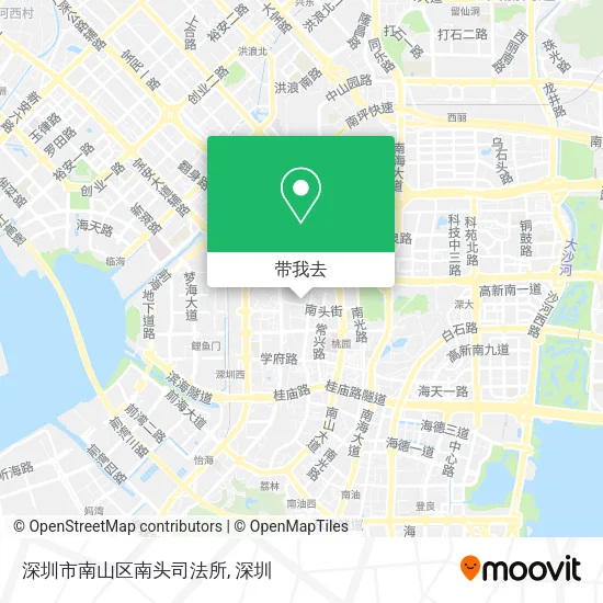 深圳市南山区南头司法所地图
