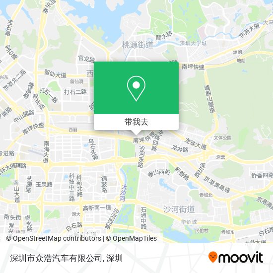 深圳市众浩汽车有限公司地图