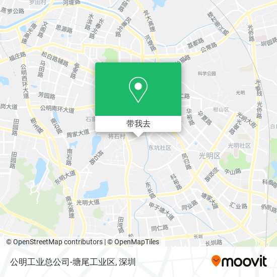 公明工业总公司-塘尾工业区地图