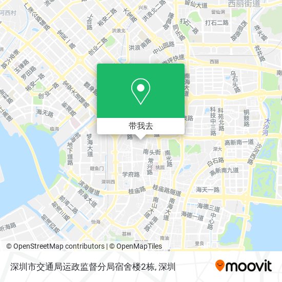 深圳市交通局运政监督分局宿舍楼2栋地图