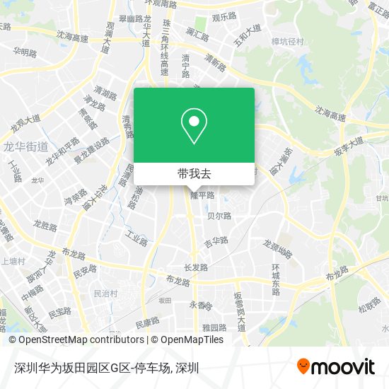 深圳华为坂田园区G区-停车场地图
