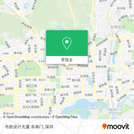 市政设计大厦-东南门地图