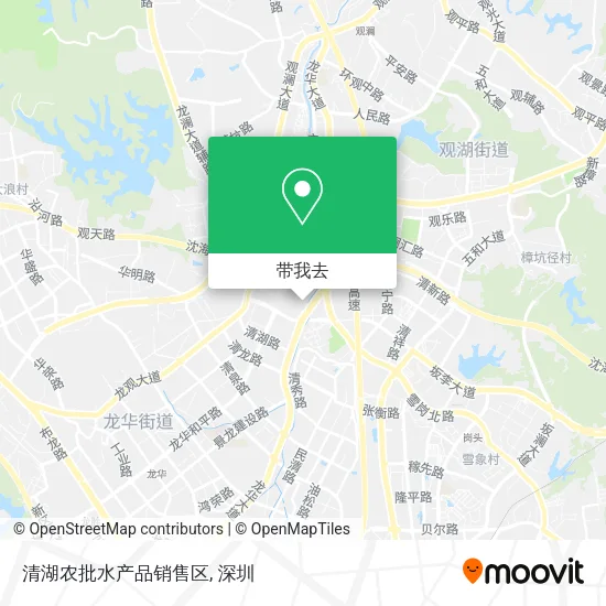 清湖农批水产品销售区地图