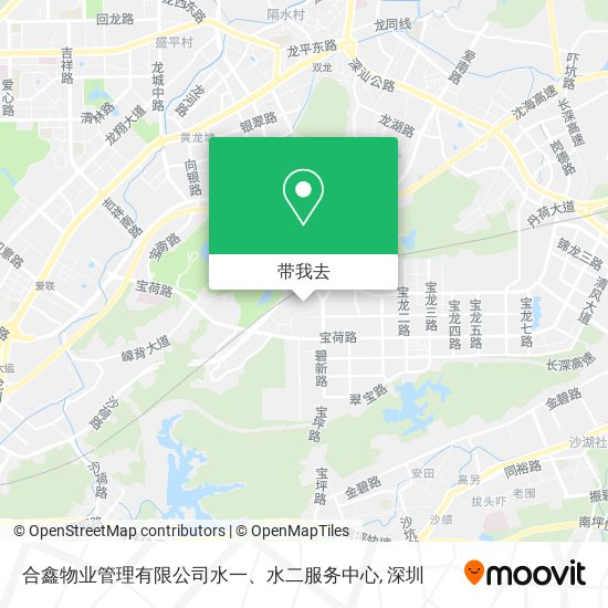 合鑫物业管理有限公司水一、水二服务中心地图