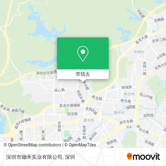 深圳市锄禾实业有限公司地图