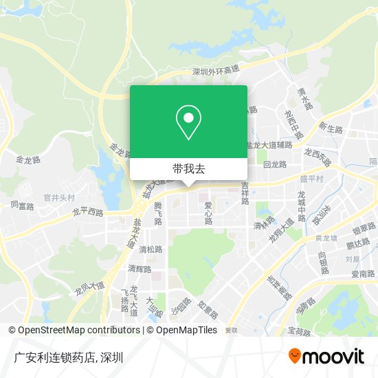 广安利连锁药店地图