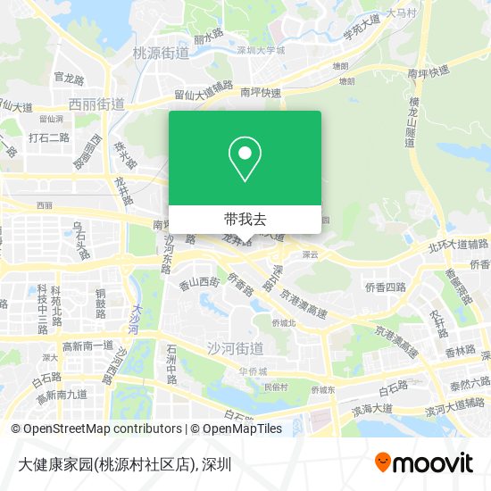 大健康家园(桃源村社区店)地图