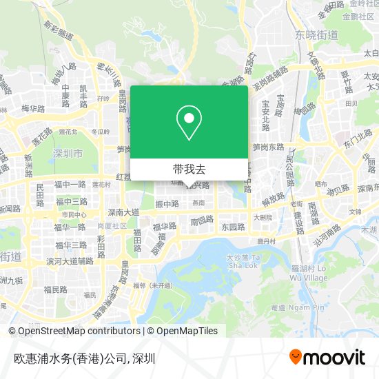 欧惠浦水务(香港)公司地图