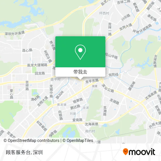 顾客服务台地图