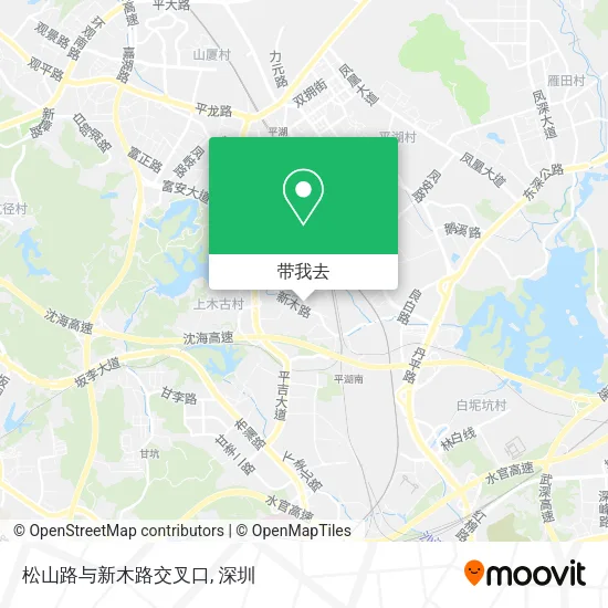 松山路与新木路交叉口地图