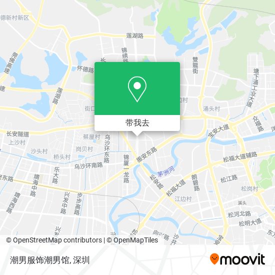 潮男服饰潮男馆地图