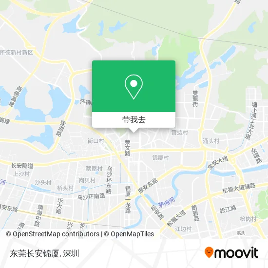 东莞长安锦厦地图