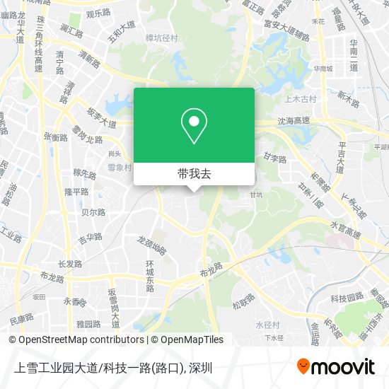 上雪工业园大道/科技一路(路口)地图