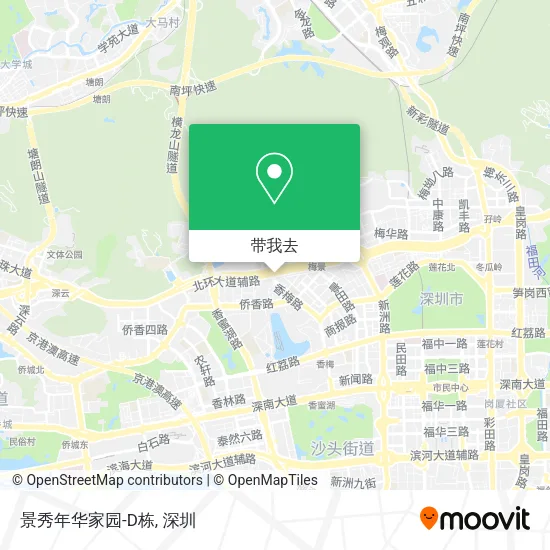 景秀年华家园-D栋地图