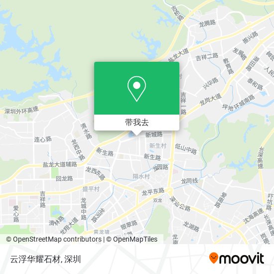 云浮华耀石材地图