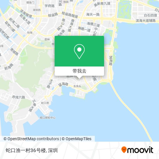 蛇口渔一村36号楼地图
