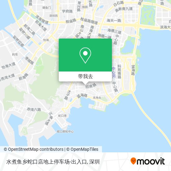 水煮鱼乡蛇口店地上停车场-出入口地图