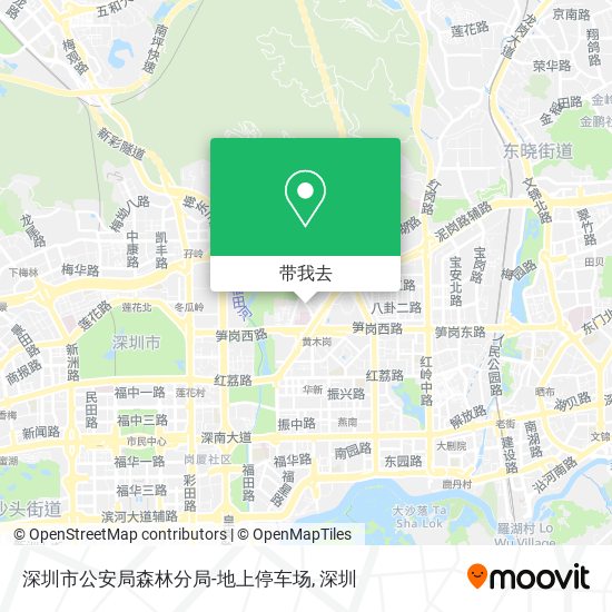 深圳市公安局森林分局-地上停车场地图