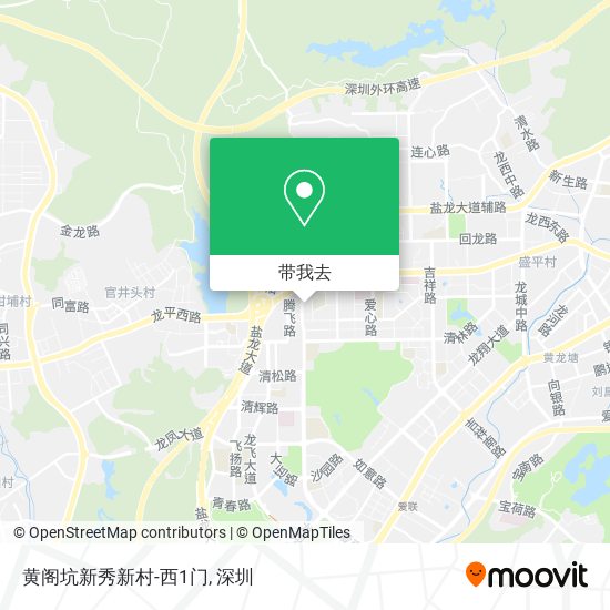 黄阁坑新秀新村-西1门地图