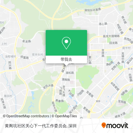 黄阁坑社区关心下一代工作委员会地图