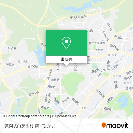 黄阁坑白灰围村-南1门地图