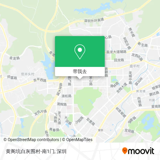 黄阁坑白灰围村-南1门地图