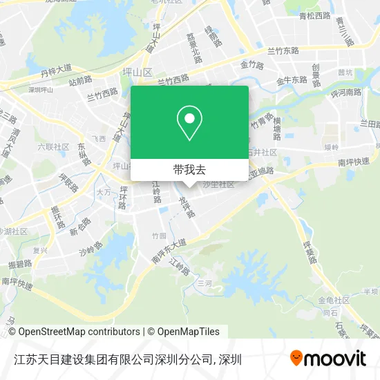 江苏天目建设集团有限公司深圳分公司地图