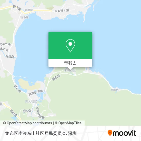 龙岗区南澳东山社区居民委员会地图