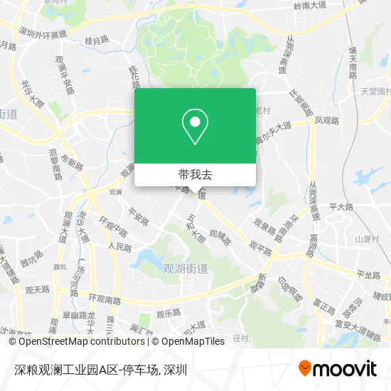 深粮观澜工业园A区-停车场地图