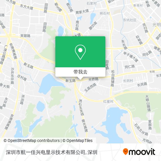 深圳市航一佳兴电显示技术有限公司地图