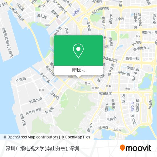 深圳广播电视大学(南山分校)地图