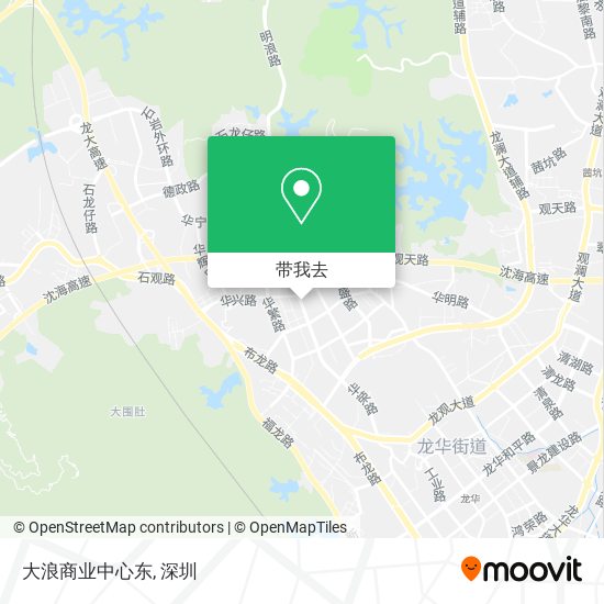 大浪商业中心东地图