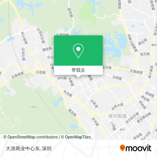 大浪商业中心东地图