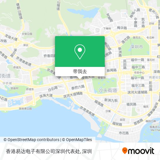 香港易达电子有限公司深圳代表处地图