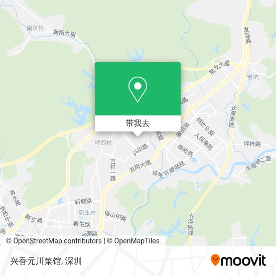 兴香元川菜馆地图