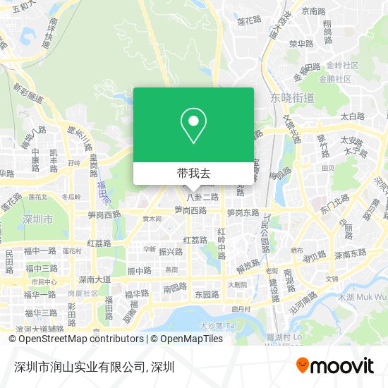 深圳市润山实业有限公司地图