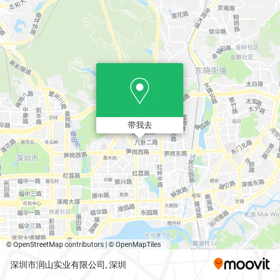 深圳市润山实业有限公司地图