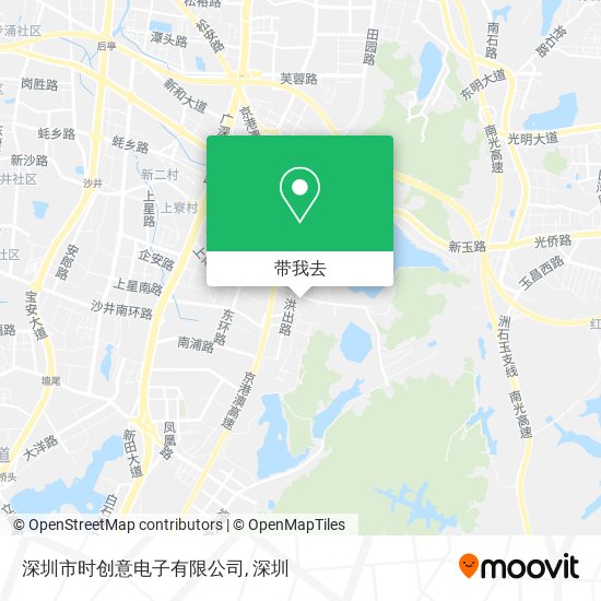 深圳市时创意电子有限公司地图